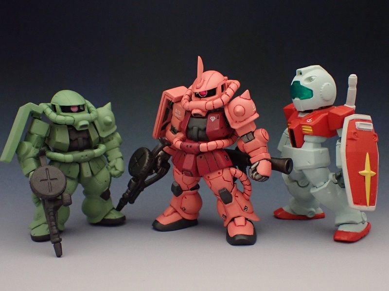 FW GUNDAM CONVERGE ガンダムコンバージ MS-06S シャア専用ザクⅡ 改造