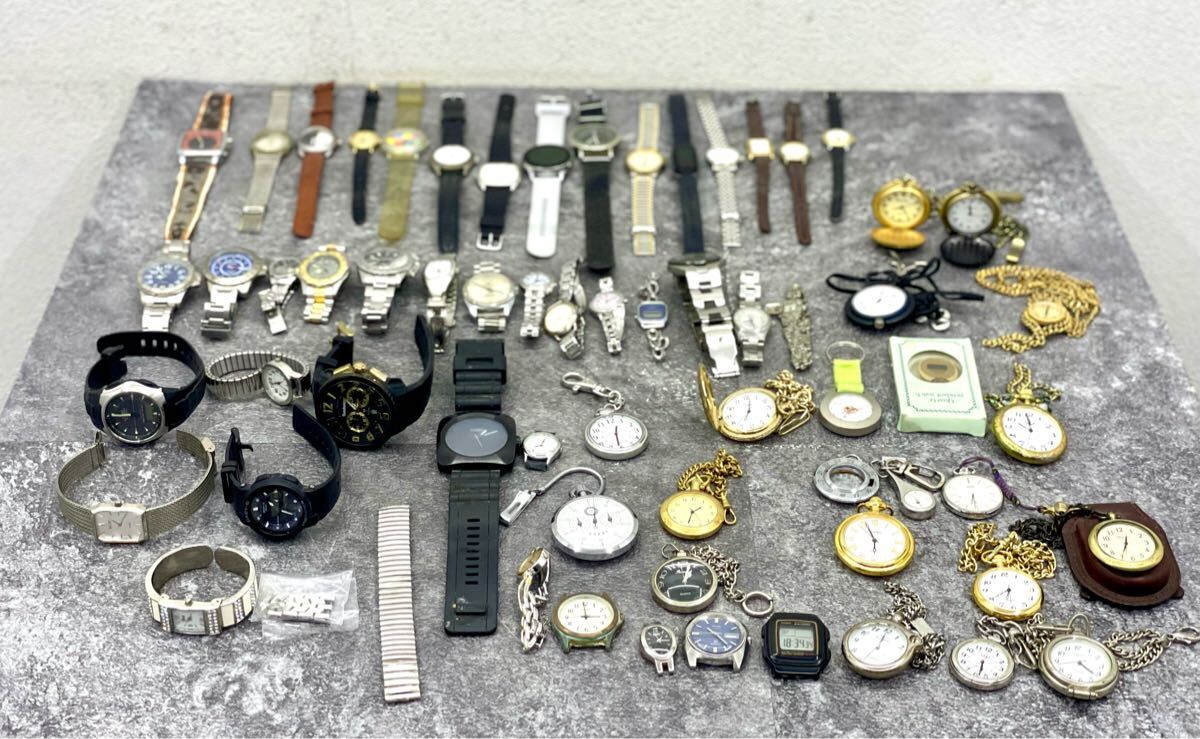 1円〜ジャンク□腕時計 まとめ 大量 約3.2kg 懐中時計 NIXON CASIO