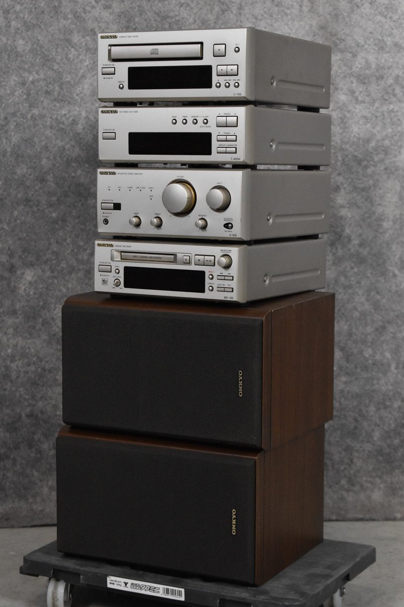 G】ONKYO C-705/T-405W/A-905/MD-105/D-062A システムコンポ
