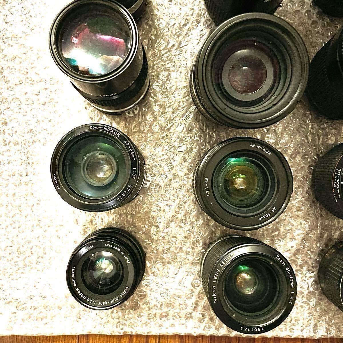 16点★1円〜1円スタート ニコン Nikon Fマウント f2.8 f3.5 AFレンズほか 広角 標準 望遠 ズーム 単焦点 ジャンク大量セット まとめて放出_4