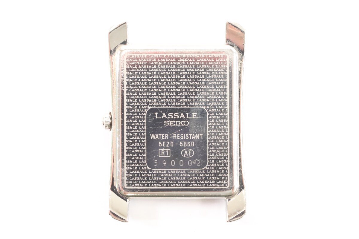 SEIKO セイコー LASSALE ラサール 5E20-5B60 クォーツ スクエア 腕時計