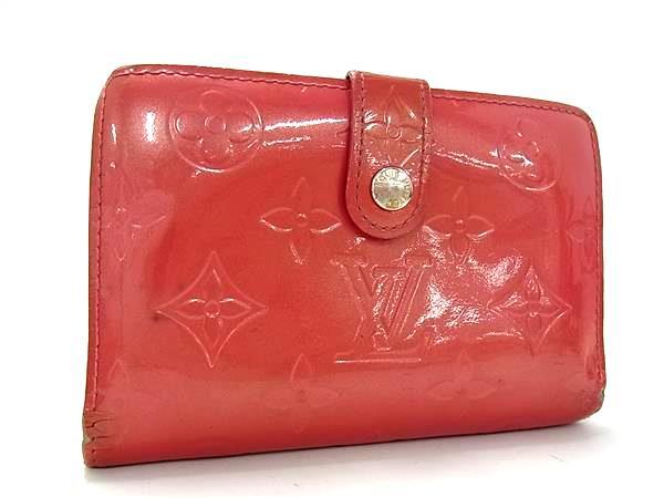 良品 ルイヴィトン M9141F モノグラム ヴェルニ 二つ折り財布 赤 レッド LOUIS VUITTON ルイヴィトン M9141F モノグラムヴェルニ ポルトモネ
