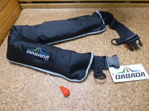 み600.DABADA 膨張式ライフジャケット インフレーダブルベストタイプ 自動式 フリーサイ