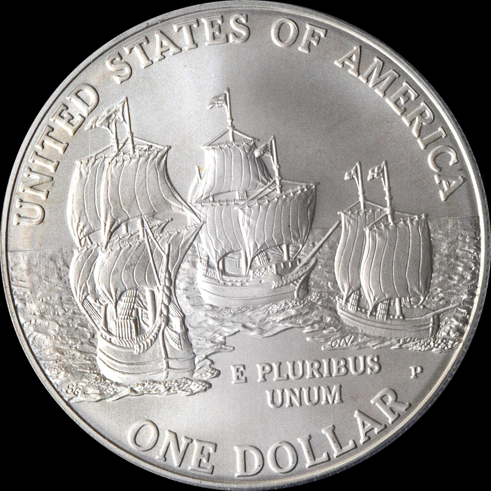 ☆日終 【PCGS MS69】2007 アメリカ Jamestown ＄1銀貨 完全未使用