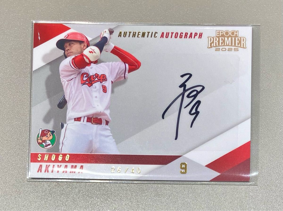第44回三井ゴールデングラブ賞　秋山翔吾選手直筆サインボール 秋山 翔吾 AUTHENTIC AUTOGRAPH ゴールド版 40枚限定 26/40 EPOCH 2025
