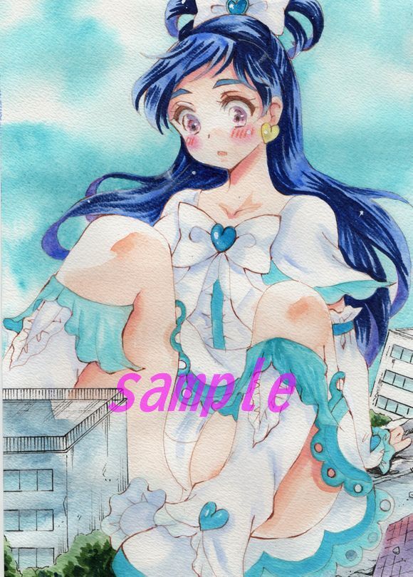 手描きイラスト キュアホワイト＋ラフ画 コピー 雪城 ほのか ふたりは