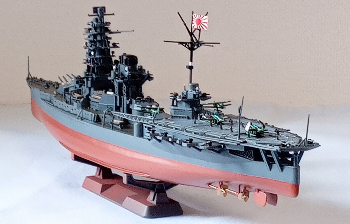 発掘品・2艦セット》 航空戦艦 伊勢・日向 2軸ギア 1/500 ISE・HYUGA