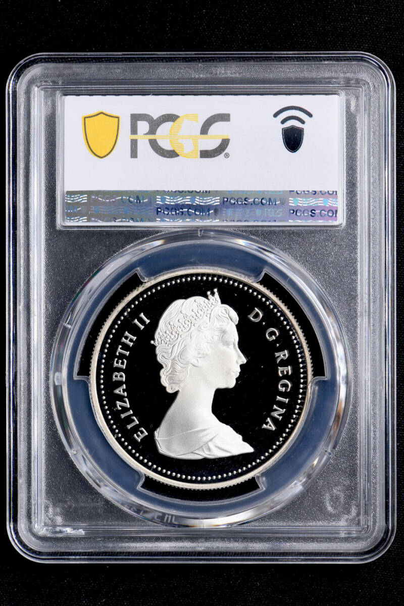 ☆金終 【PCGS PR69DCAM】1986 カナダ S$1銀貨 バンクーバー 完全未