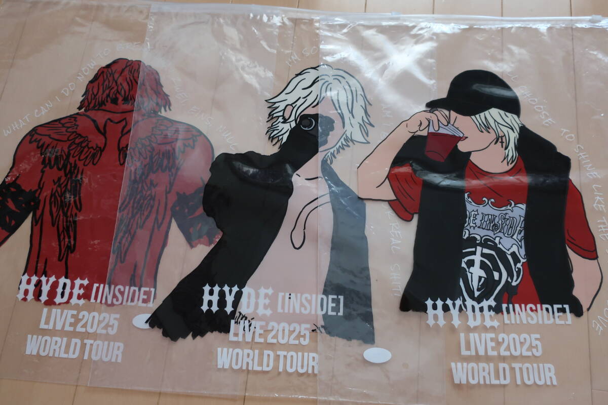HYDE [INSIDE] LIVE 2025 WORLD TOURグッズ、アパレルのパッケージ3種_1
