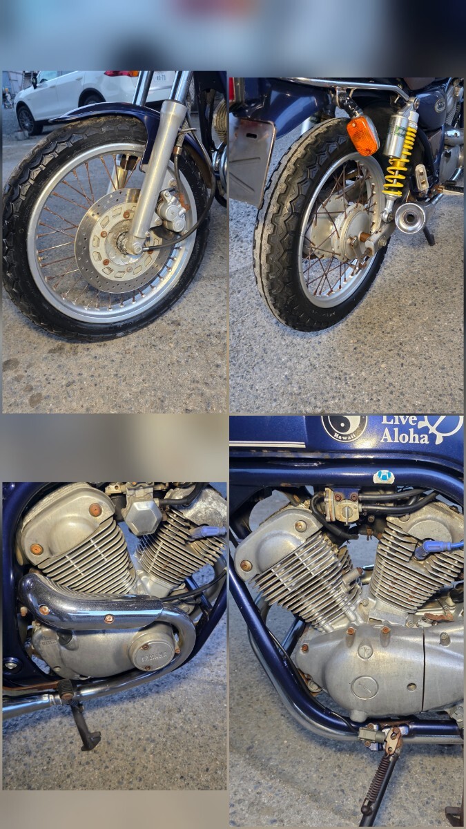 ヤマハ 4DN型モデルSRV250 書類無 XJR ZRX ゼファー ホーネット NSR CBR CB_9