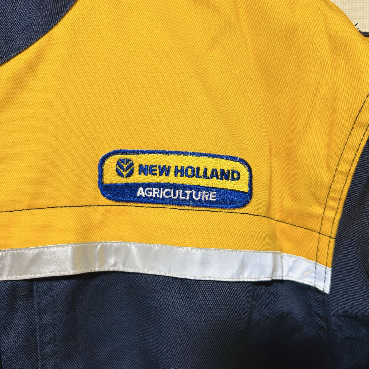 試着程度 NEW HOLLAND ニューホランド つなぎ 半袖 オーバーオール