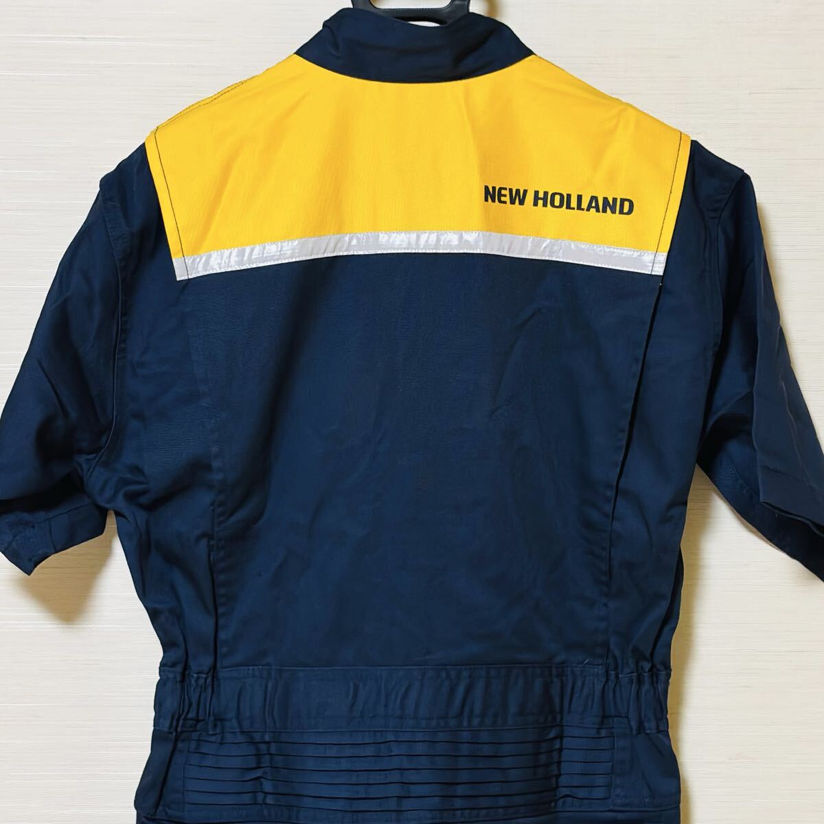 試着程度 NEW HOLLAND ニューホランド つなぎ 半袖 オーバーオール
