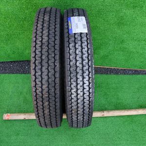 GOODYEAR 600R15 8PR FLEXST夏タイヤ★残り溝: 未使用、傷、汚れ等あり、2015年製2本セッ