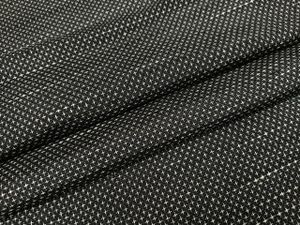 平和屋着物●男性　紬　十字絣　正絹　逸品　AAAZ4507ph