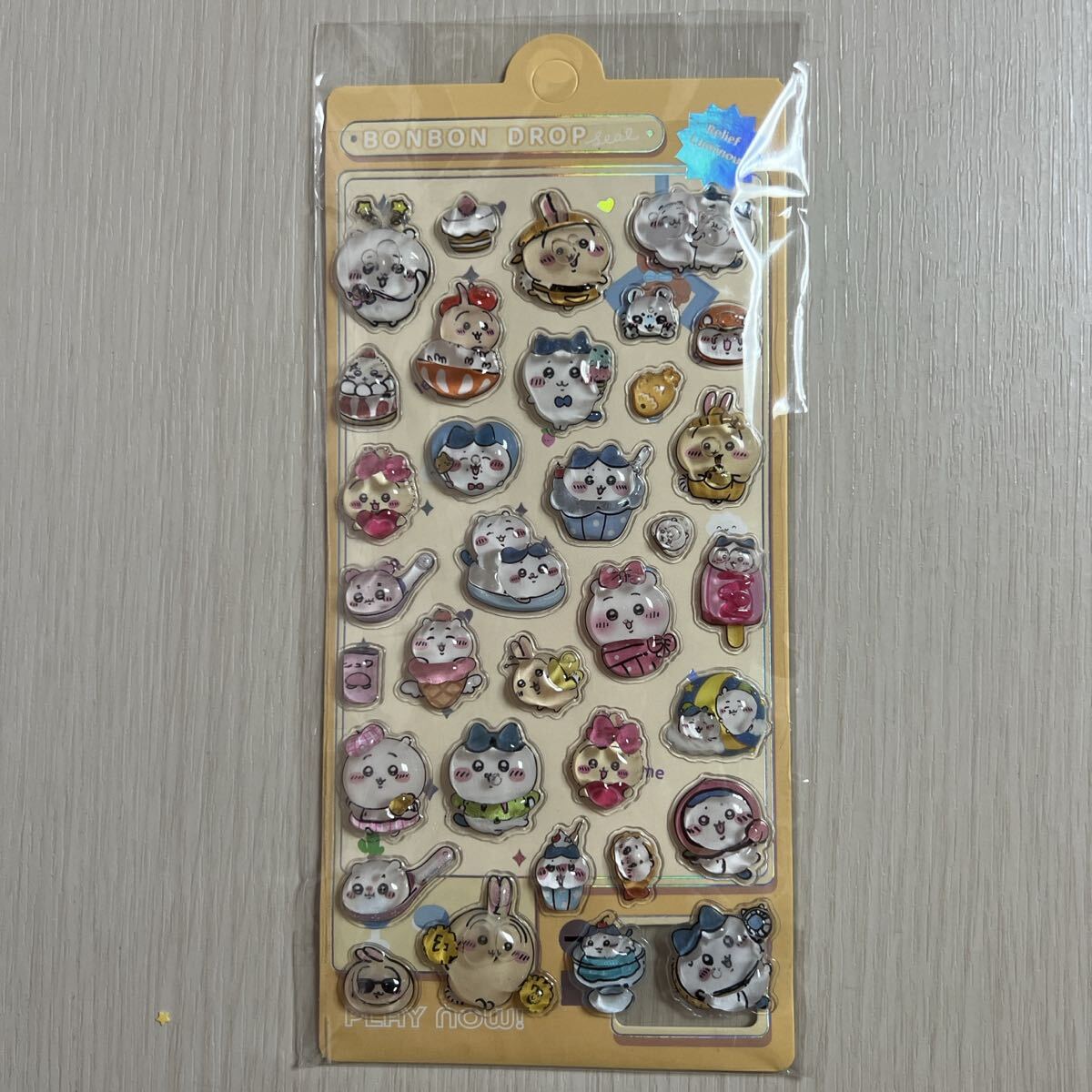 ちいかわ ウォーターシール 立体 ボンボンドロップシール 【Lills19】6