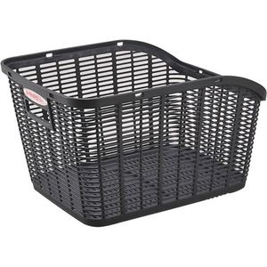 センタン工業 プラスチック製後ろカゴ ダークグレー RB-90P 自転車 リアバスケット・後ろ