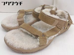 ◇ Teva テバ 裏ボア コンポートサンダル サイズ約26cm相当 キャメル ブラウン レディー