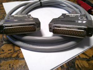 両サイドDサブ２５Pオス　ケーブル１，５ｍ付き