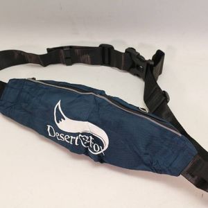 DesertFox ランニングポーチ 色:ピーコックブルー エナジーバー収納付 ウエストポーチ シ