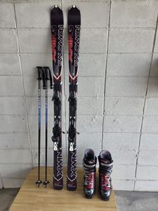 ★★サロモンXWING★165cm★ラング27cm★ストック付★スキーセット★送料無料★★