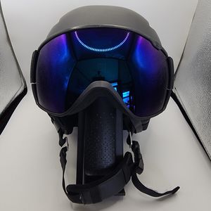 SALOMON DRIVER ALL BLACK　サロモンバイザー付きヘルメット　晴天用レンズ、曇天用レン