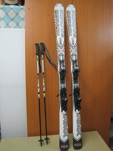 ★SALOMON/サロモン・カービングスキー/TORNADO XWING Ti・166cm/かんたん調節レールタイ