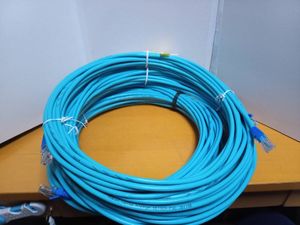 自作 Cat5e LANケーブル 3本（17m/16m/10m） LB（ライトブルー）