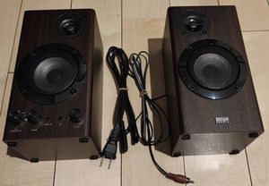 【送料込】サンワサプライ 400-SP114 木製2chスピーカー max60W