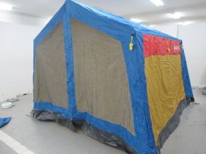 村の鍛冶屋 ロッジ型スクリーンテント ST-2017 鉄骨テント シェルター040584002