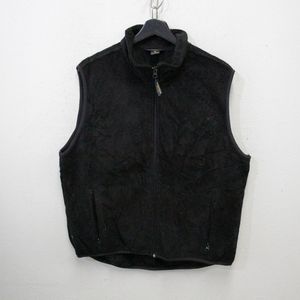 J130 2000年代製 Woolrich ウールリッチ フリースベスト■00s 表記XLサイズ 黒 ブラック