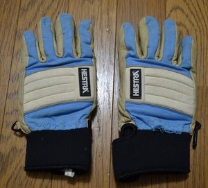 ■ HESTRA　ヘストラ　レザー　グローブ　難あり　Ｍ～Ｌサイズ相当　革　皮