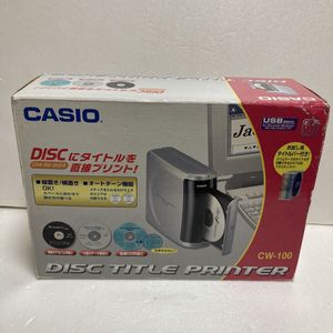 未使用　 CASIO CW-100 ディスクタイトルプリンター
