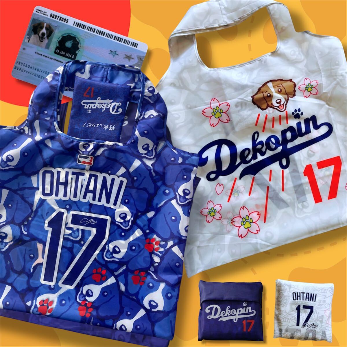 非売品 大谷翔平 ドジャース サインプリント デコピン ミックス 桜
