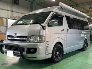 トヨタ ハイエース キャンピングカー 車検R8年9月☆ヒッチメンバー／フリップダウンモニ
