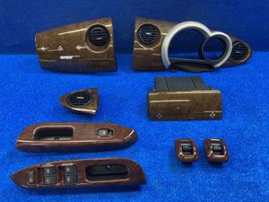 ダイハツ L650S L660S ミラジーノ 純正 木目 ウッド 内装 インテリア パネル セット メー