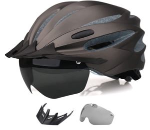 自転車 ヘルメット 大人用 CPSC/CE安全基準認証 電動自転車 ヘルメット 57-62cm ゴーグル