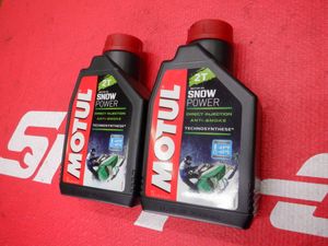 即納　2スト　スノーモービル用　エンジンオイル　モチュール　スノーパワー　1L x2本