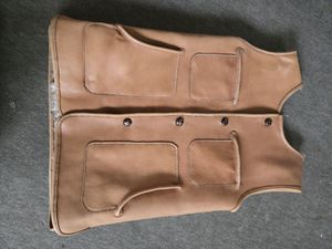 レザー ベスト 本革　自転車　ハンドメイド