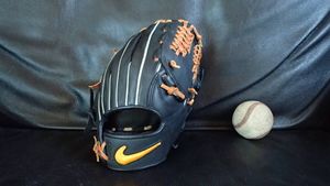 激レア!　ＮＩＫＥナイキ　軟式最上級オールリアルレザーダイアモンドエッジシリーズ　内