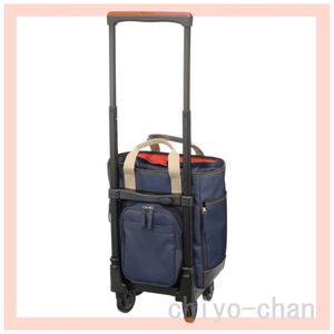 ＜Ｍサイズ＞スワニー トートキャリー アクティブタウントート ４輪ストッパー付 ネイビ