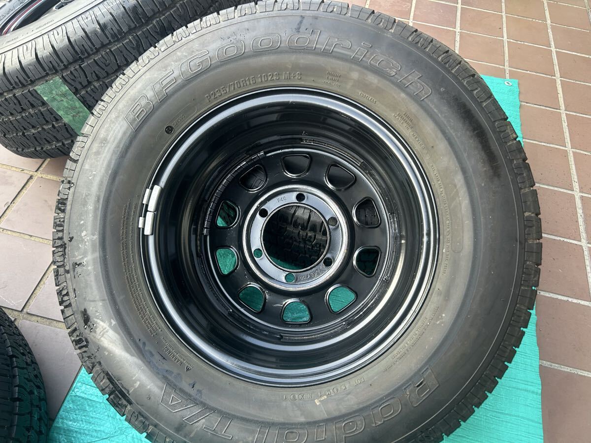 ハイエース デイトナホイール 15インチ 6.5J タイヤホイールセット 