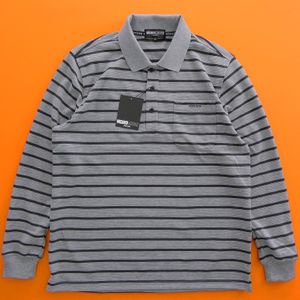 新品 ミチコロンドン 25秋冬 裏起毛 ボーダー ポロシャツ【ml7w-r252_GA_L】 MICHIKO LON