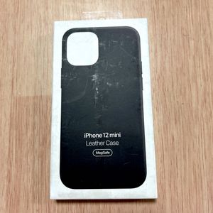 ★美品★ Apple純正 iPhone 12 mini レザーケース・ブラック 650C2