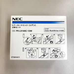 NEC 純正トナ－カートリッジ　PR-L9100C-13W シアン　２本セット　(Color MultiWriter 91