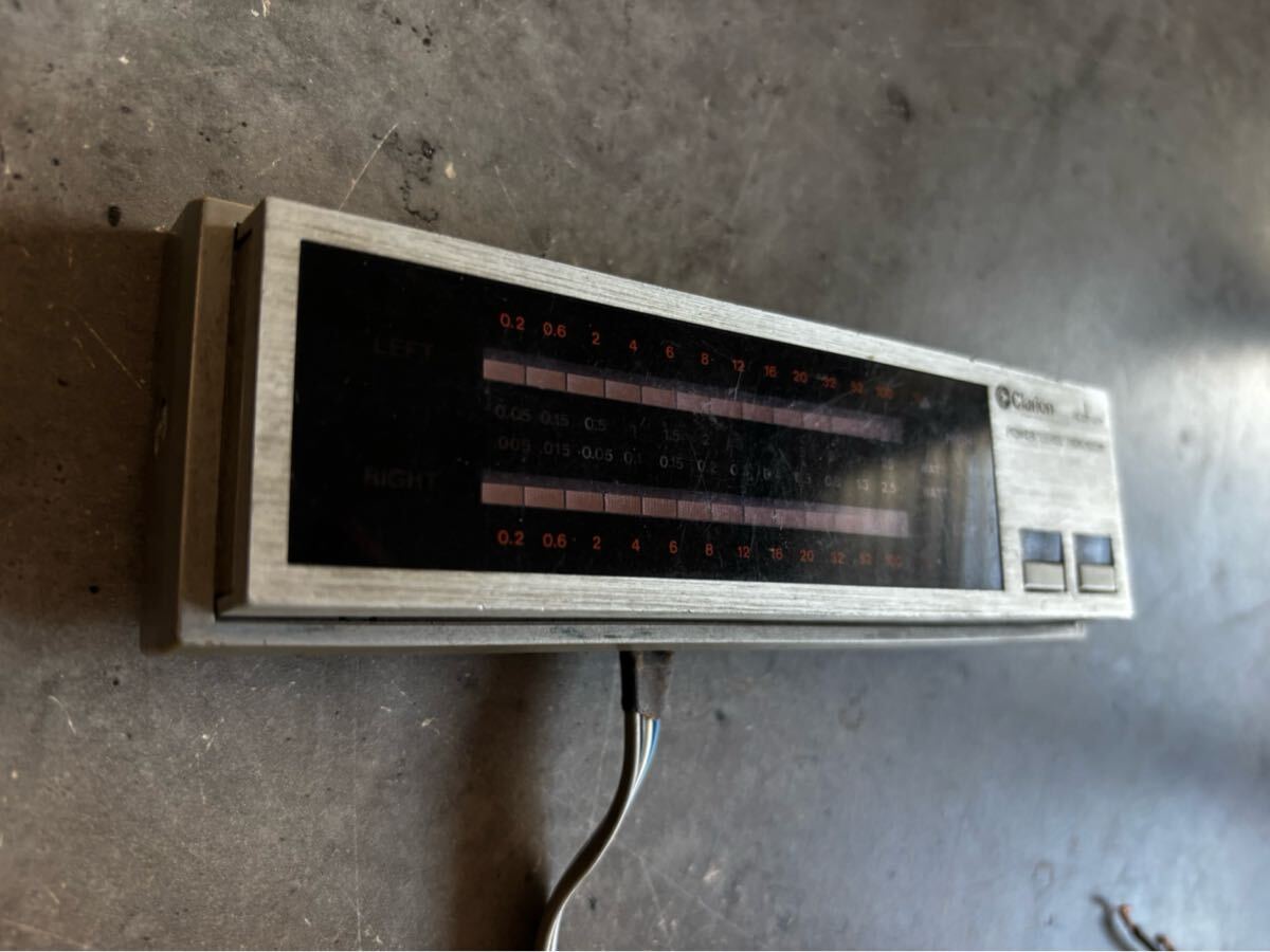 1スタ!! クラリオン RCB-011 レベル インジケーター 実働品 希少 当時