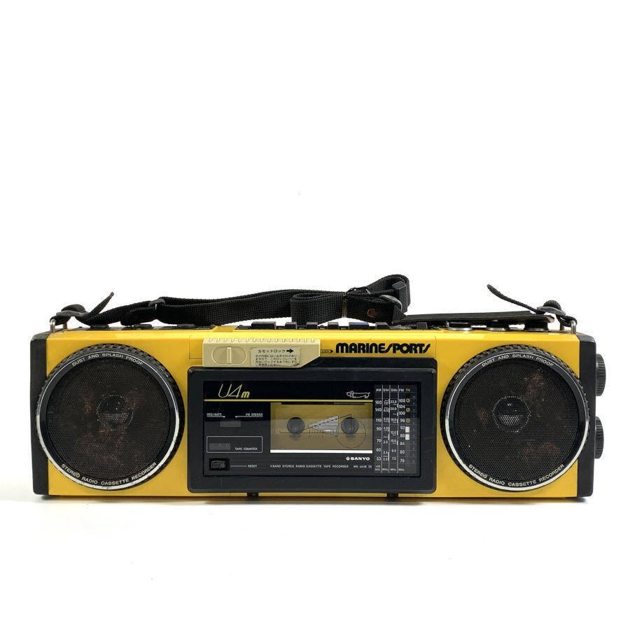 SANYO MR-WU4L ラジカセ ラジオ動作確認済　カセットテープ不良 SANYO MR-WU4L ラジカセ ラジオ動作確認済 カセットテープ不良 【公式