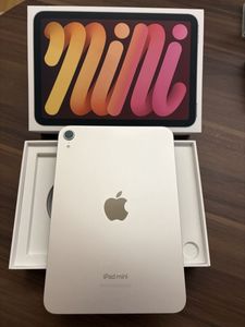 【美品】Apple iPad mini 128GB (A17pro) Wi-Fi モデル　スターライト 箱付 購入後即ガラ