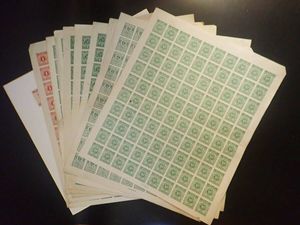 収入印紙100000円　使用済 使用済み印紙100,000円1枚 収入印紙 使用済の値段と価格推移は？｜35件