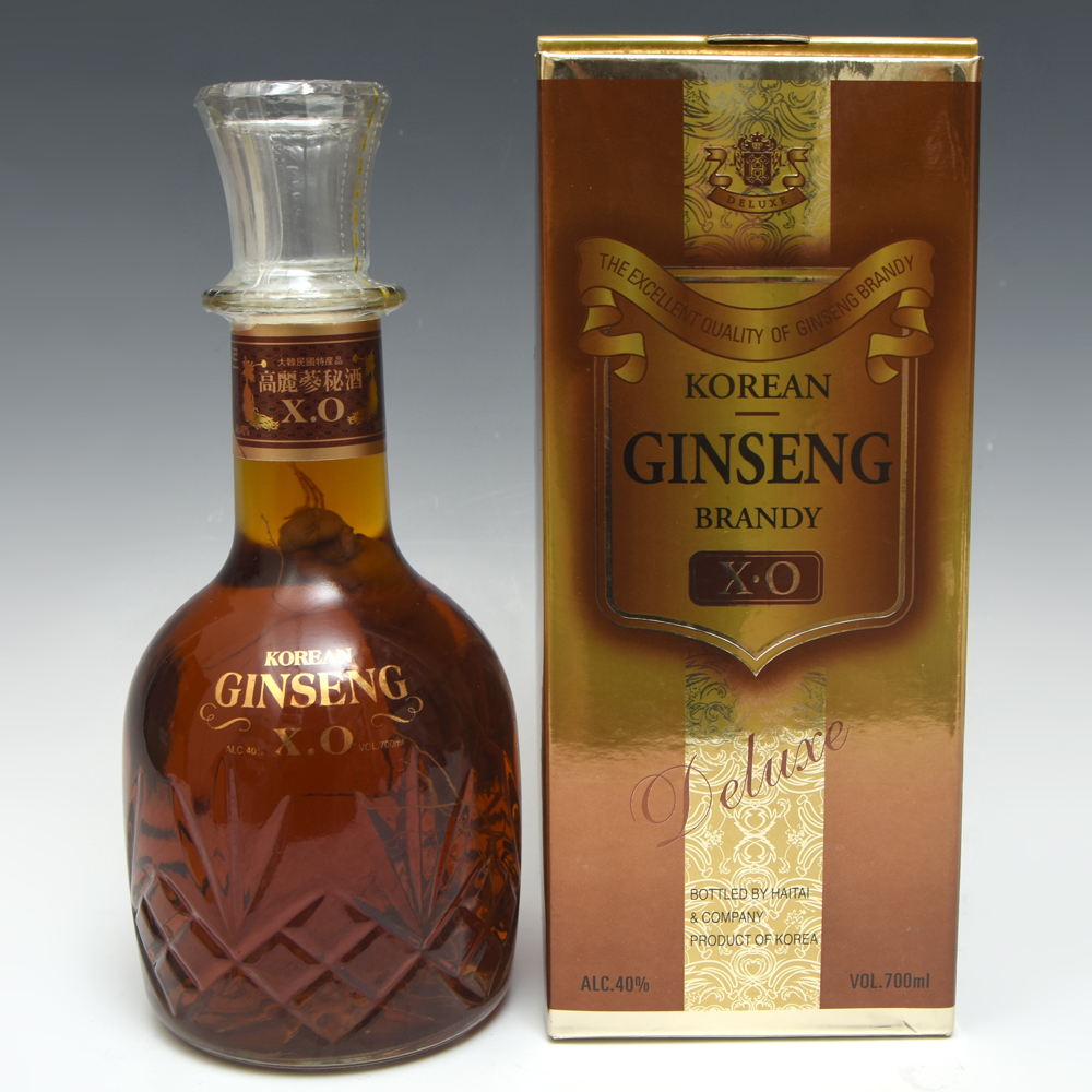 未開栓】KOREAN GINSENG XOブランデー 高麗人蔘酒 高麗人参酒 人蔘