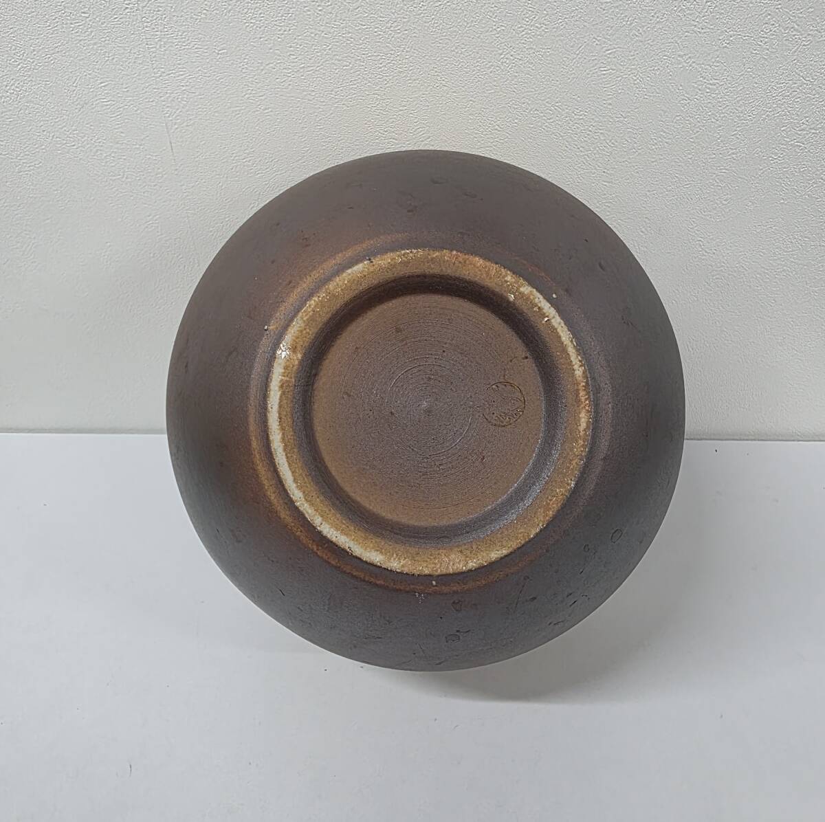 ♯12387 信楽焼？ 花瓶 花入 花器 陶器 共箱付 壺 焼締 陶芸 工芸品 華